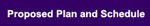 Proposed plan & Schedule